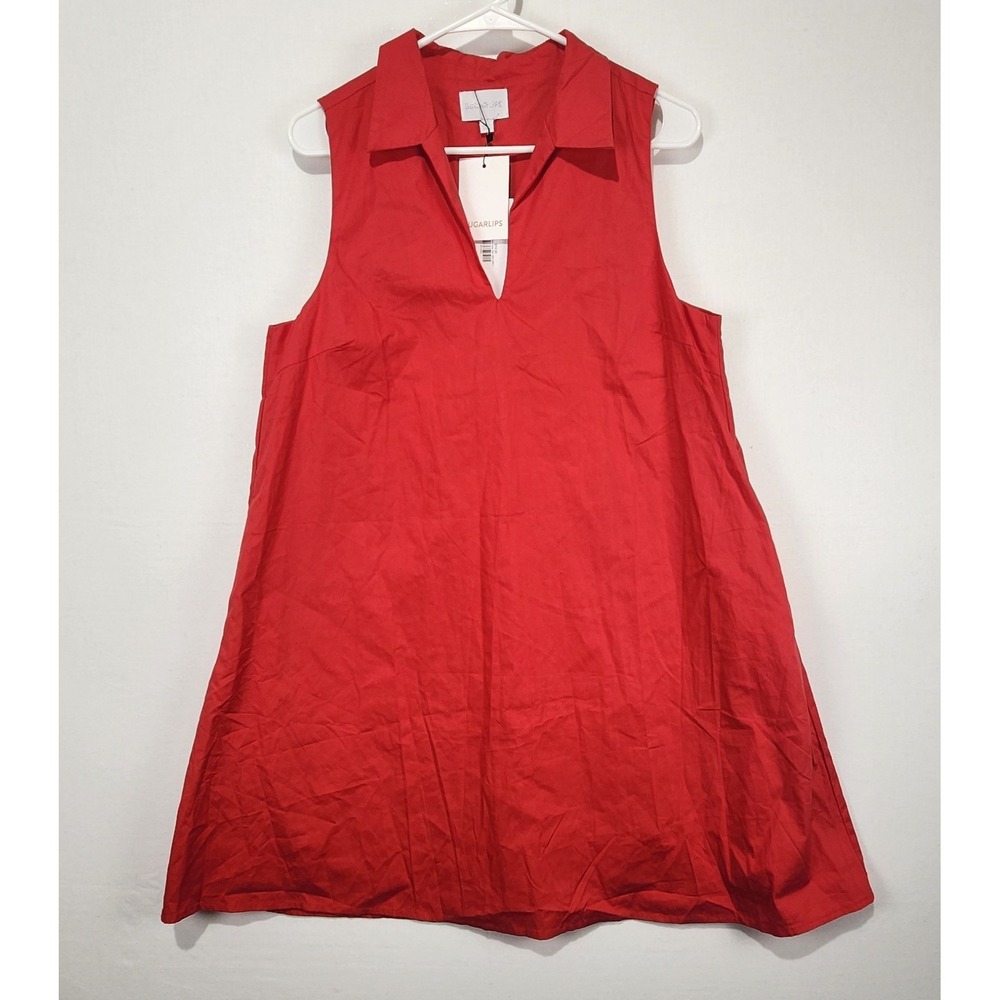 Sugar Lips Women's‎ Ellen Preppy Dress Red Size M